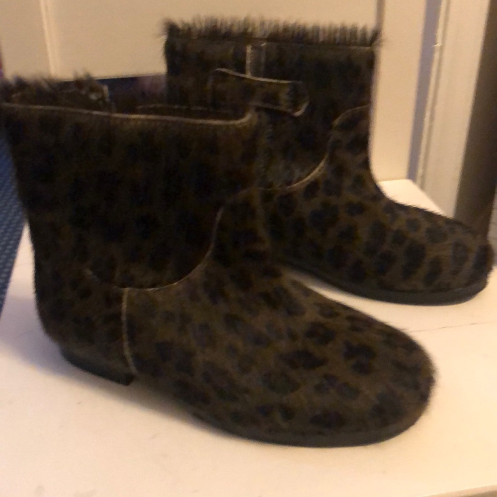 Bonpoint printed calf hair boots